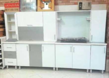 کابینت تمام mdf هایگلاس سفید